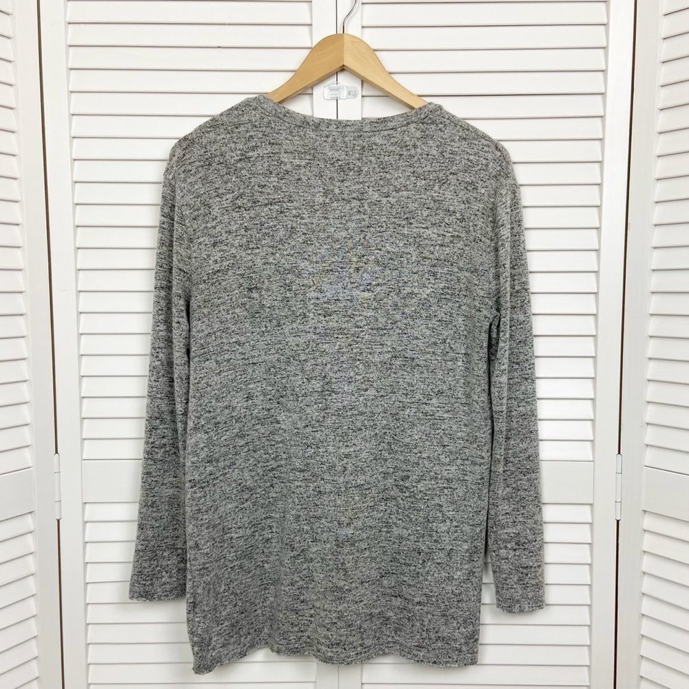 Nordstrom BP Soft Plush V Neck Sweater Gray XS - Picture 3 of 6
